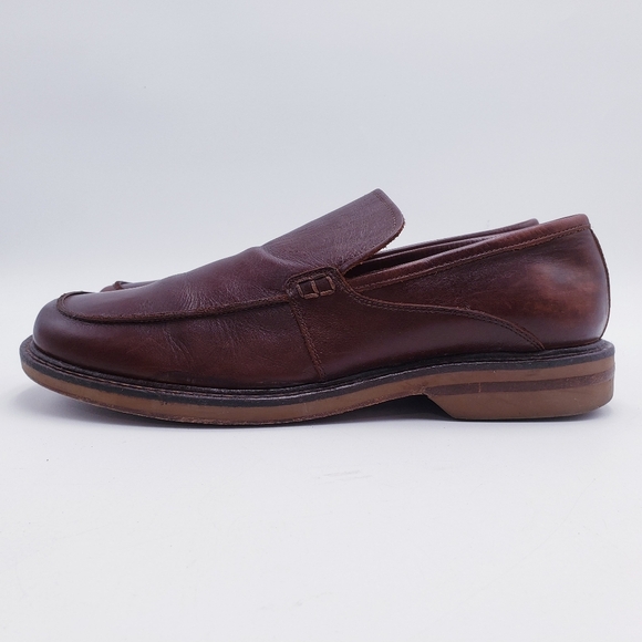 Johnston‎ & Murphy Men\'s Size 10 Loafer Brown Leather Slip On Square Toe main image 2